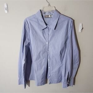 CROFT and Barrow striped button‎ down shirt size XL